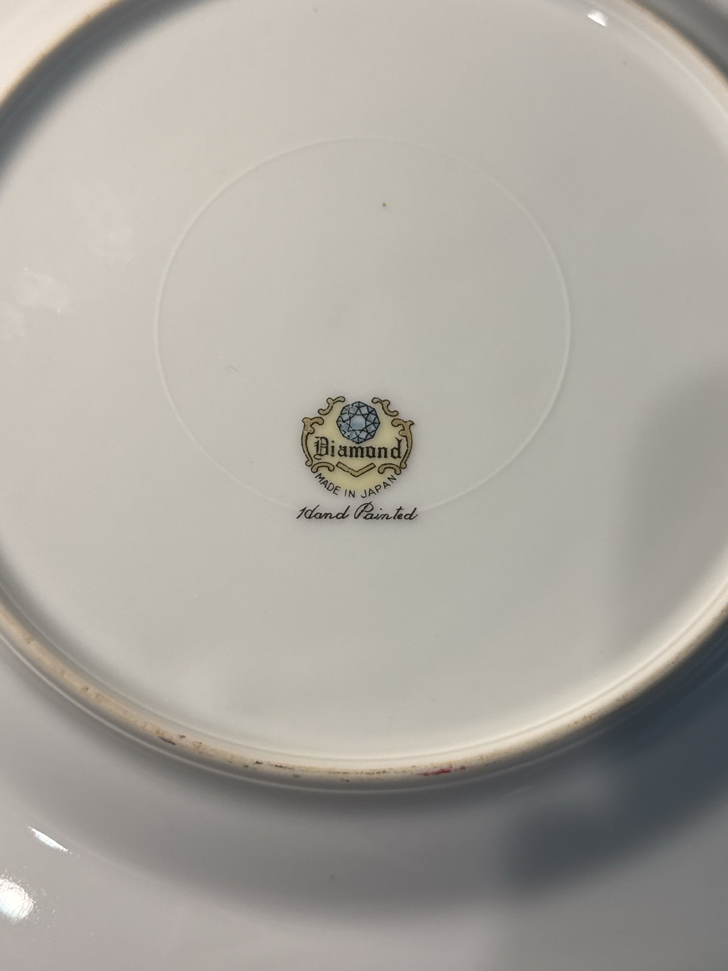 Vintage Diamond DIA4 Japan Lunch Plates 9 3/8" Wide