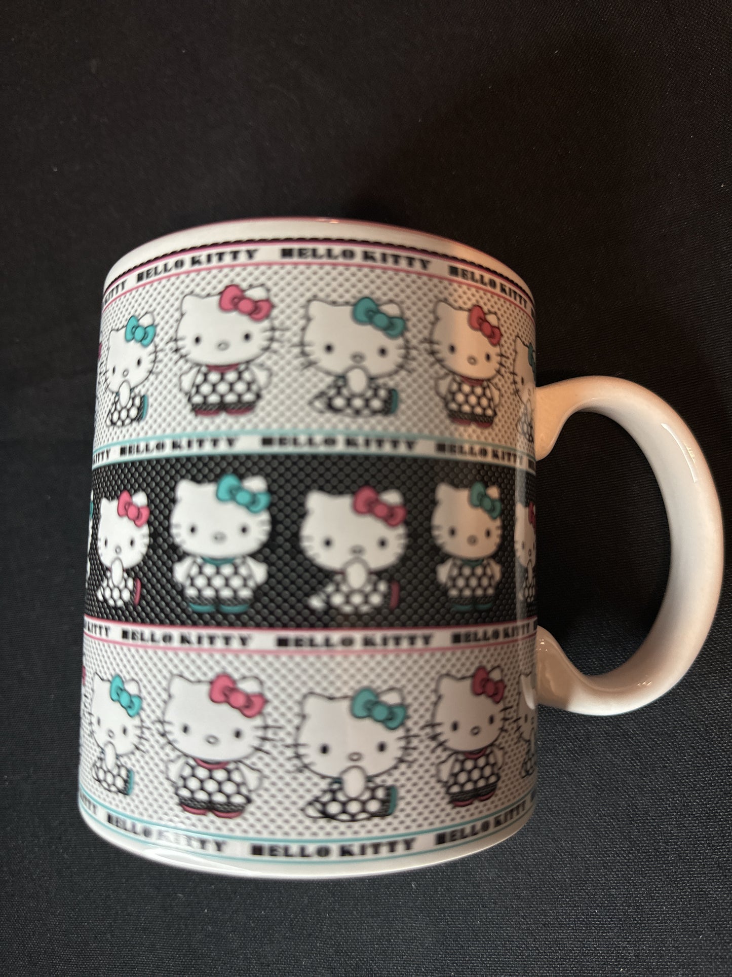 Silver Buffalo Sanrio Hello Kitty and Friends Multi Pictures Ceramic Camper Mug 20oz