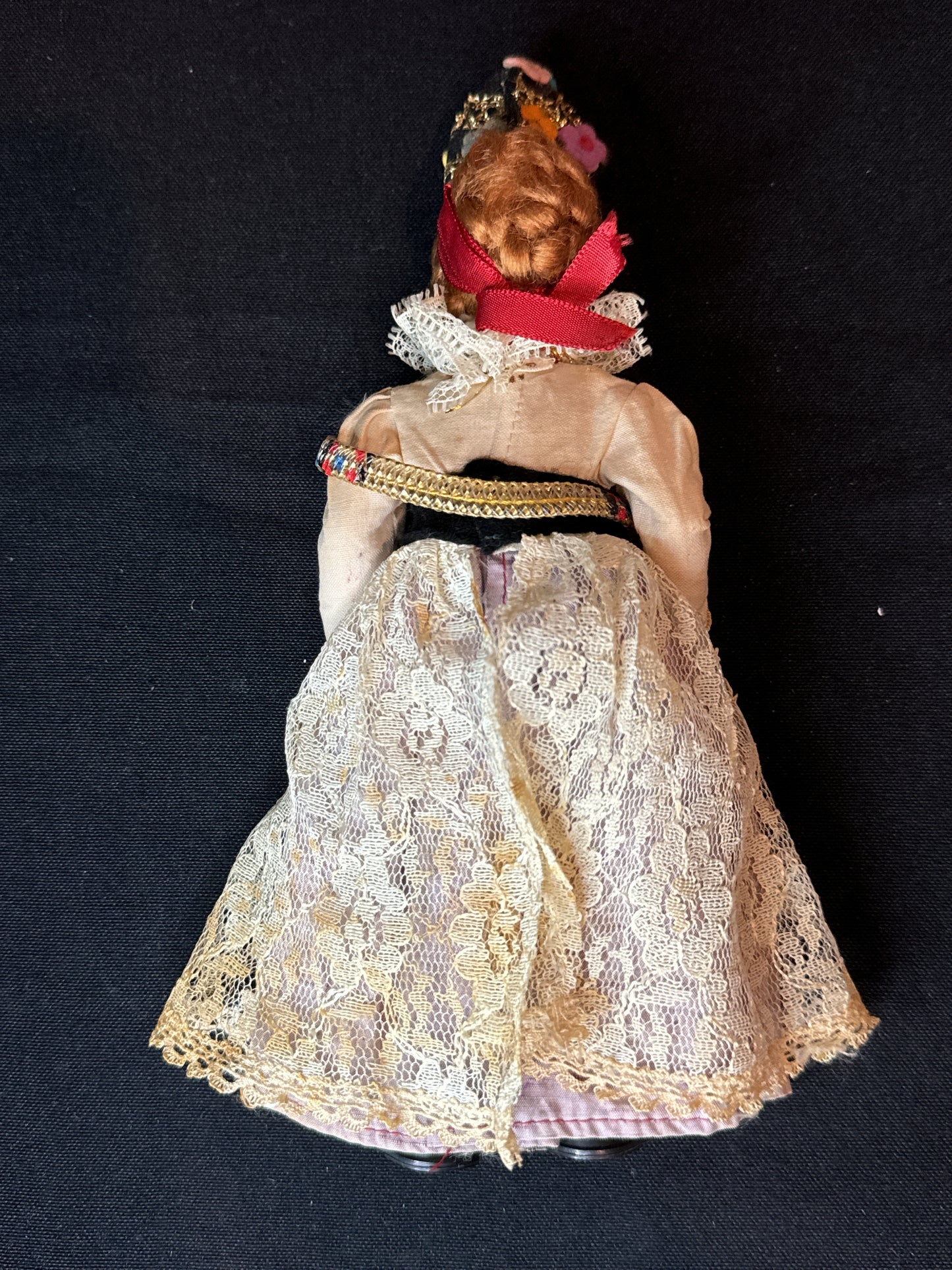 Vintage Poland Czech Folk Art Doll in Traditional Dress 9 inch