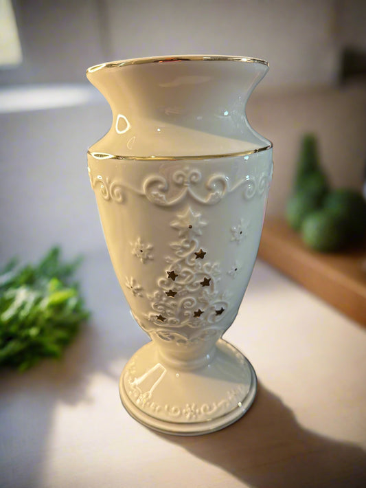 Rare Lenox Vintage Porcelain Vase 9.5" Tall Large Beautiful Piece