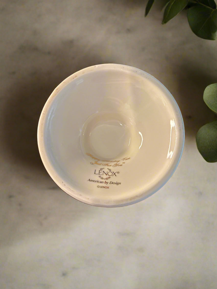 Rare Lenox Vintage Porcelain Vase 9.5" Tall Large Beautiful Piece