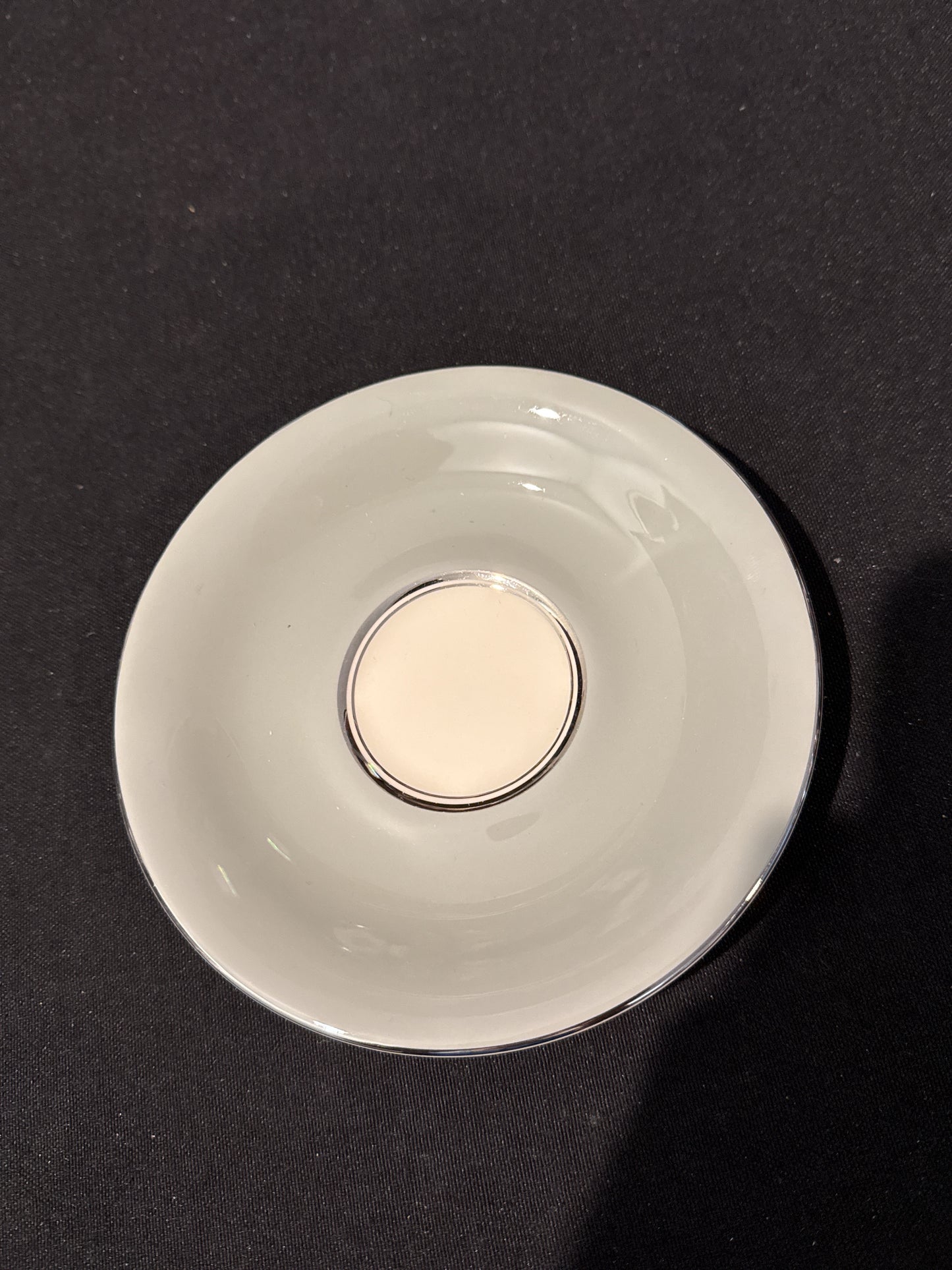 Castleton Lyric Pattern Tea Cup & Saucer 2.25" Tall Beautiful Set