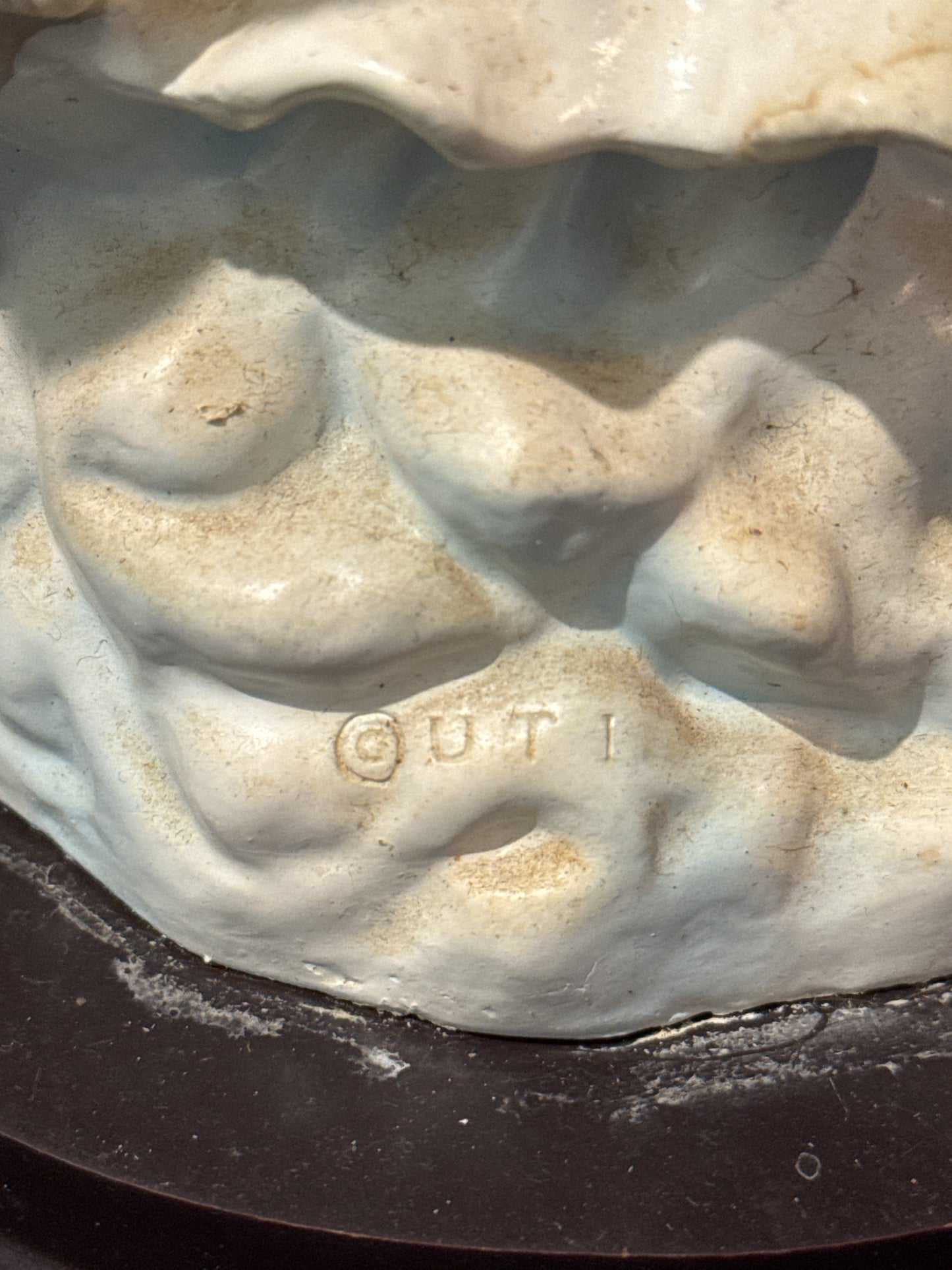 Ebony Treasures Guardian Angel Figurine Resin Pink & Cream 13" Tall x 11.5" Wide