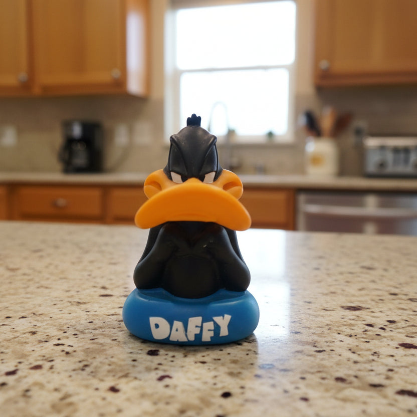 Warner Brothers Daffy Duck Rubber Toothbrush Holder Bathroom 1995 Vintage 5.5" Tall