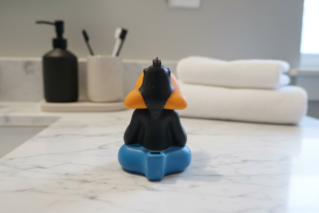 Warner Brothers Daffy Duck Rubber Toothbrush Holder Bathroom 1995 Vintage 5.5" Tall