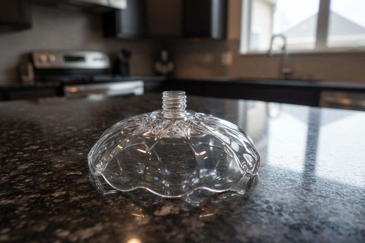 Glass Lid for Candy Dish or Pumpkin Candy Jar 5.75" Wide