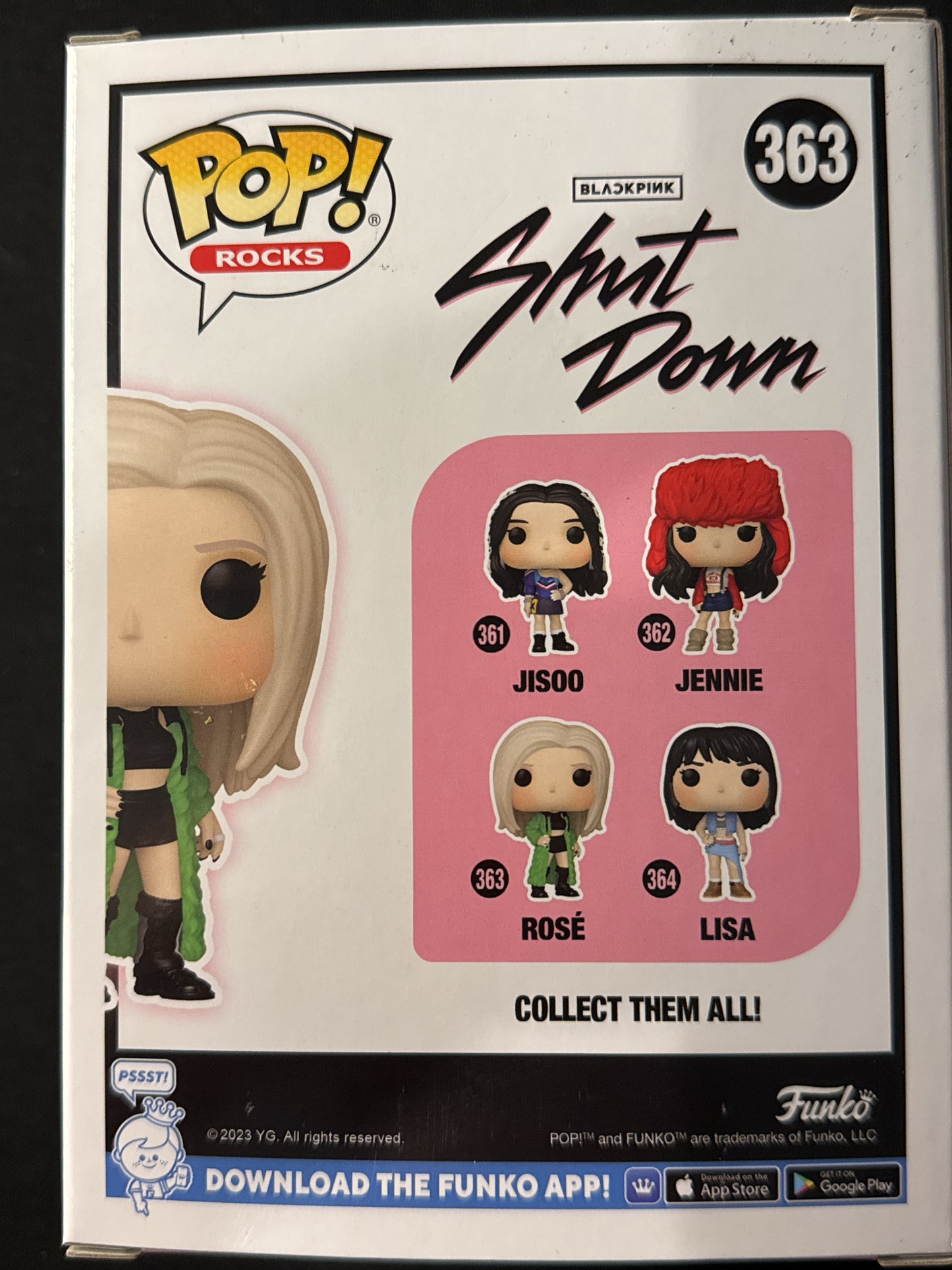 Funko Pop! Rocks Black Pink Rosé #363 Vinyl Figure New in Box