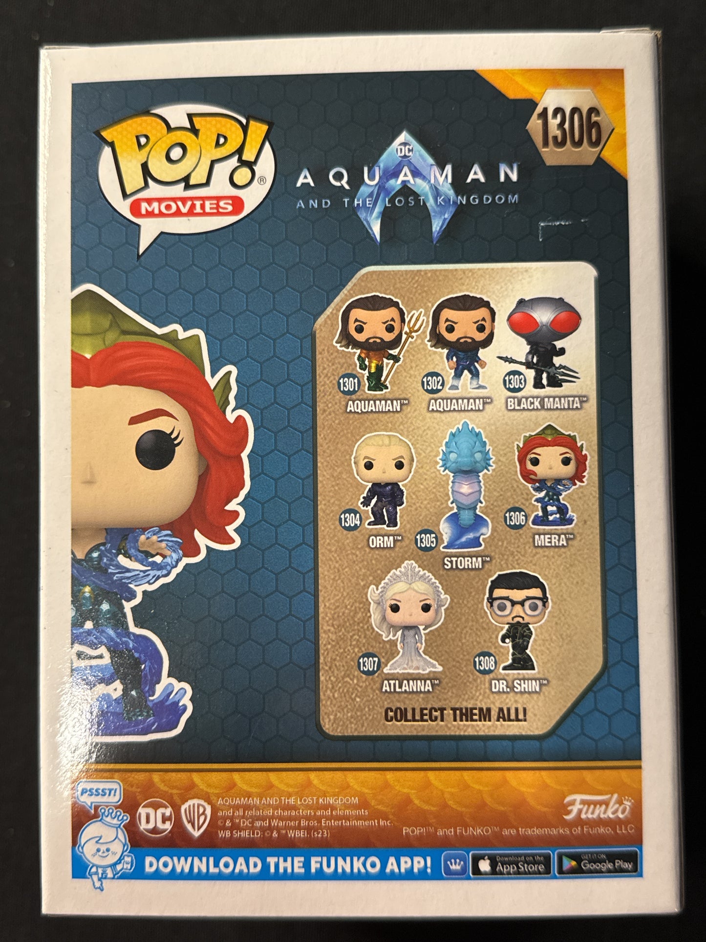 Funko Pop! Movies Aquaman and the Lost Kingdom Mera #1306 Vinyl Figure New in Box