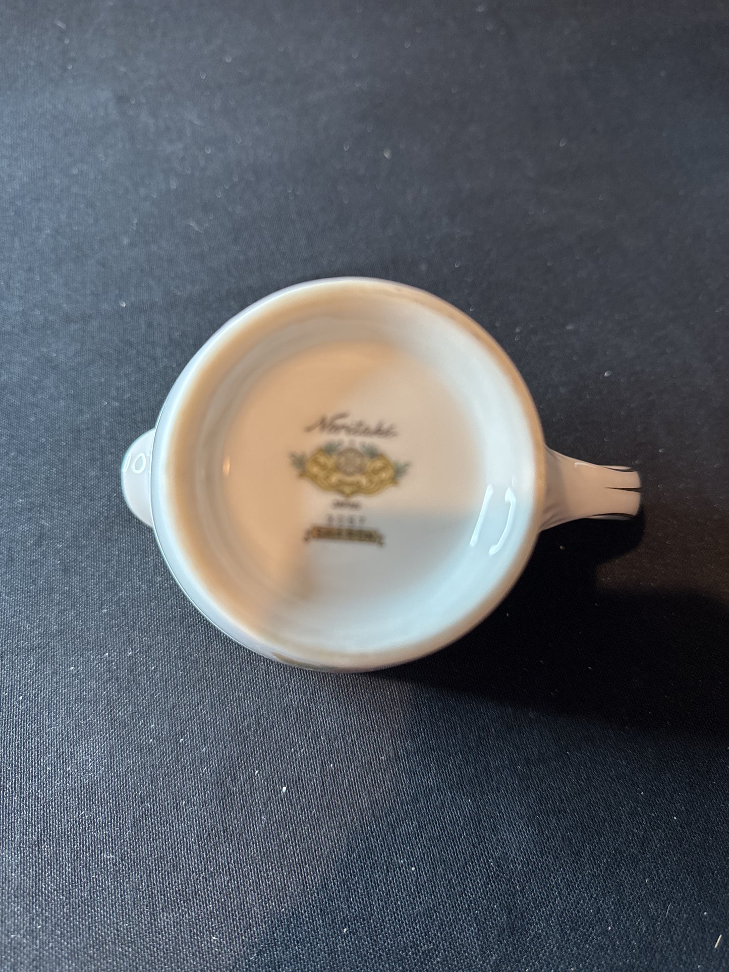 Noritake Sharon (Gold Trim) Sugar Bowl & Lid & Creamer Dinnerware 4-4.5" Tall