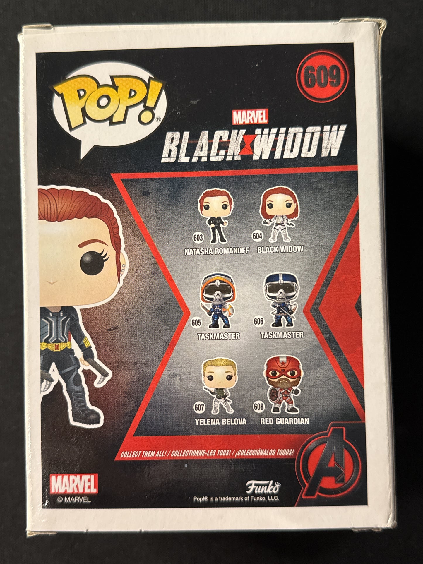 Funko Pop! Marvel Black Widow #609 Bobble Head WalMart Exclusive New in Box