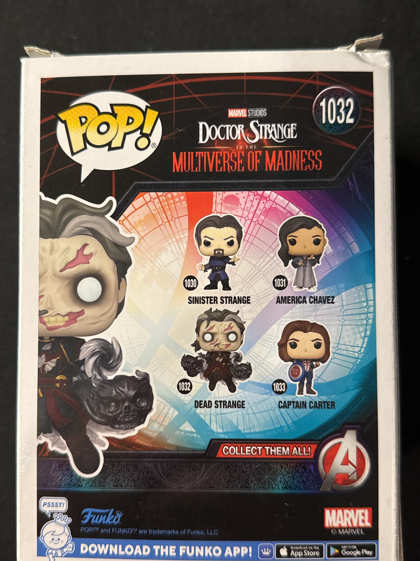 Funko Pop! Marvel Studios Doctor Strange Multiverse Dead Strange Bobble Head New in Box