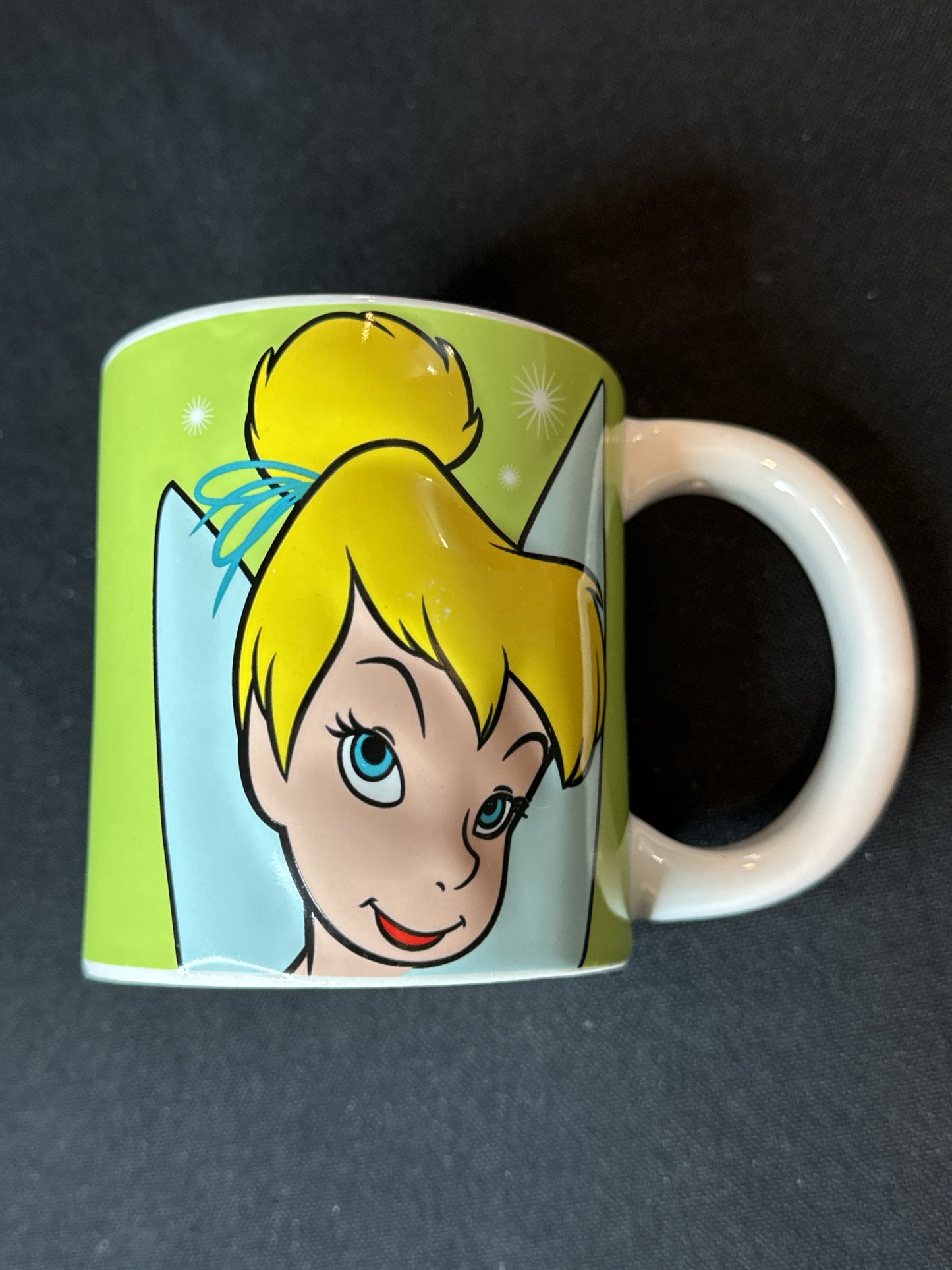 Disney's Tinker Bell Coffee Cup Mug 3D Raised Ceramic by Monogram Fairy New Inventory 10oz