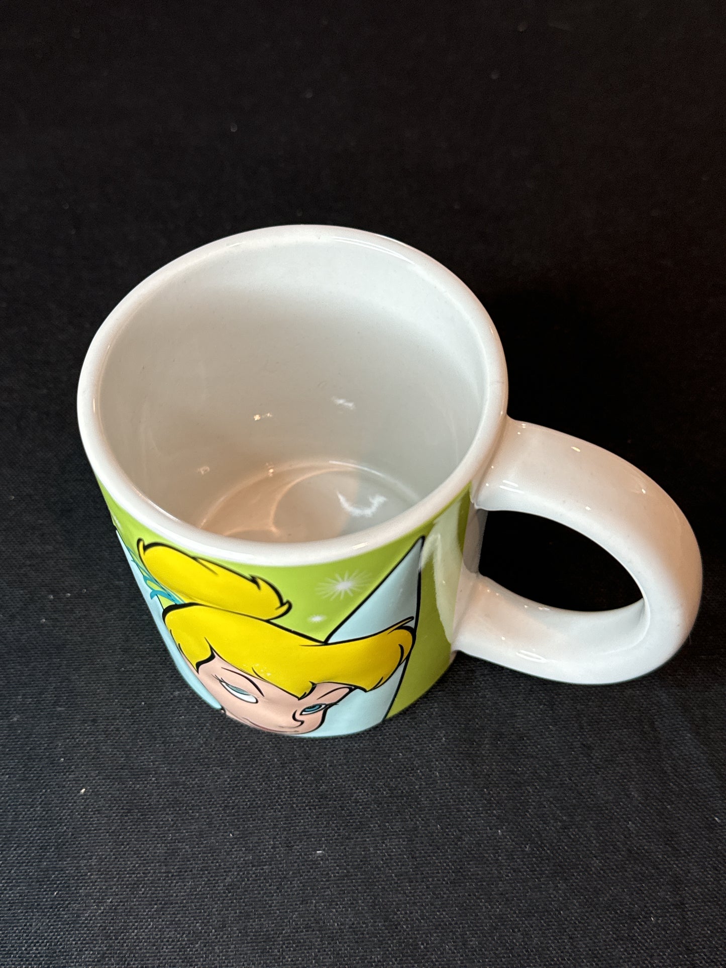 Disney's Tinker Bell Coffee Cup Mug 3D Raised Ceramic by Monogram Fairy New Inventory 10oz