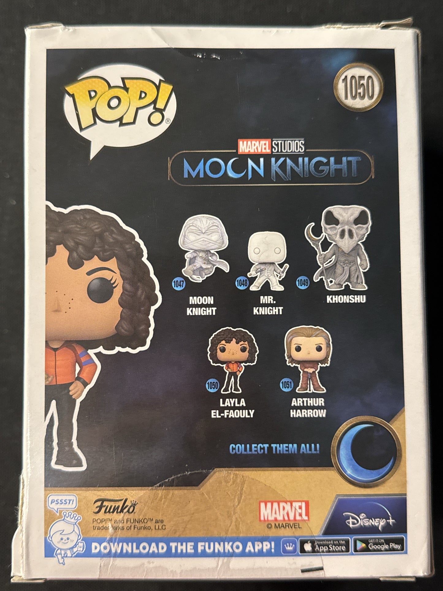 Funko Pop! Marvel Studios Moon Knight Layla El-Faouly #1050 Bobble Head New in Box