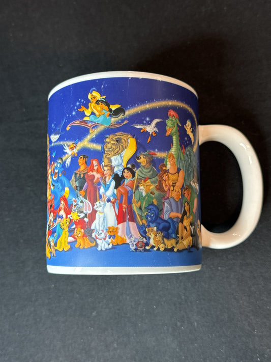 1999 Disney Art of Disney 100th Anniversary Character Coffee Mug Walt Mickey Simba Think