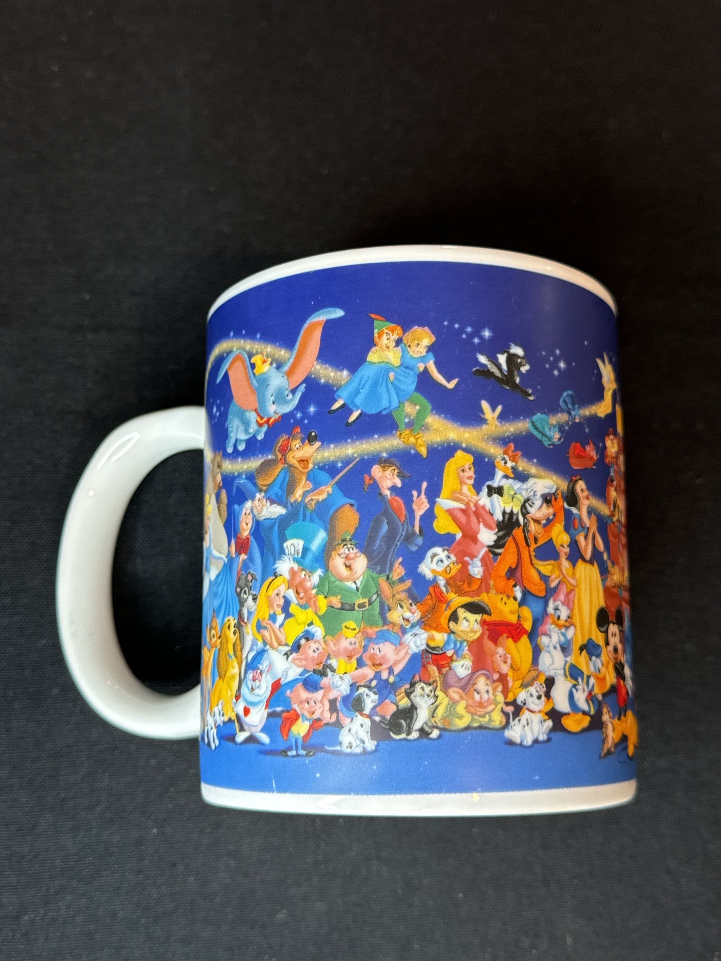 1999 Disney Art of Disney 100th Anniversary Character Coffee Mug Walt Mickey Simba Think