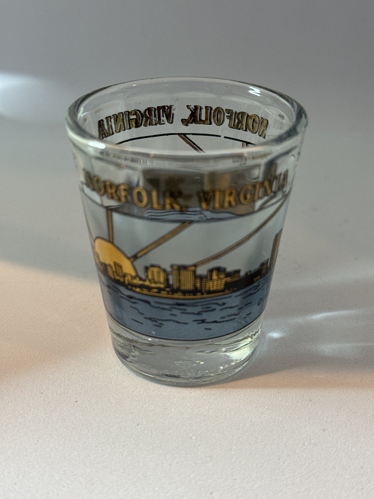 Norfolk, VA Shot Glass 2.25" Tall