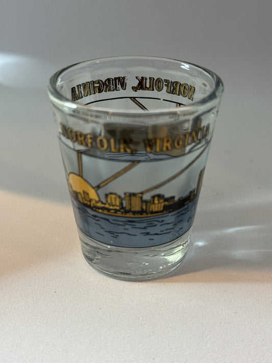 Norfolk, VA Shot Glass 2.25" Tall