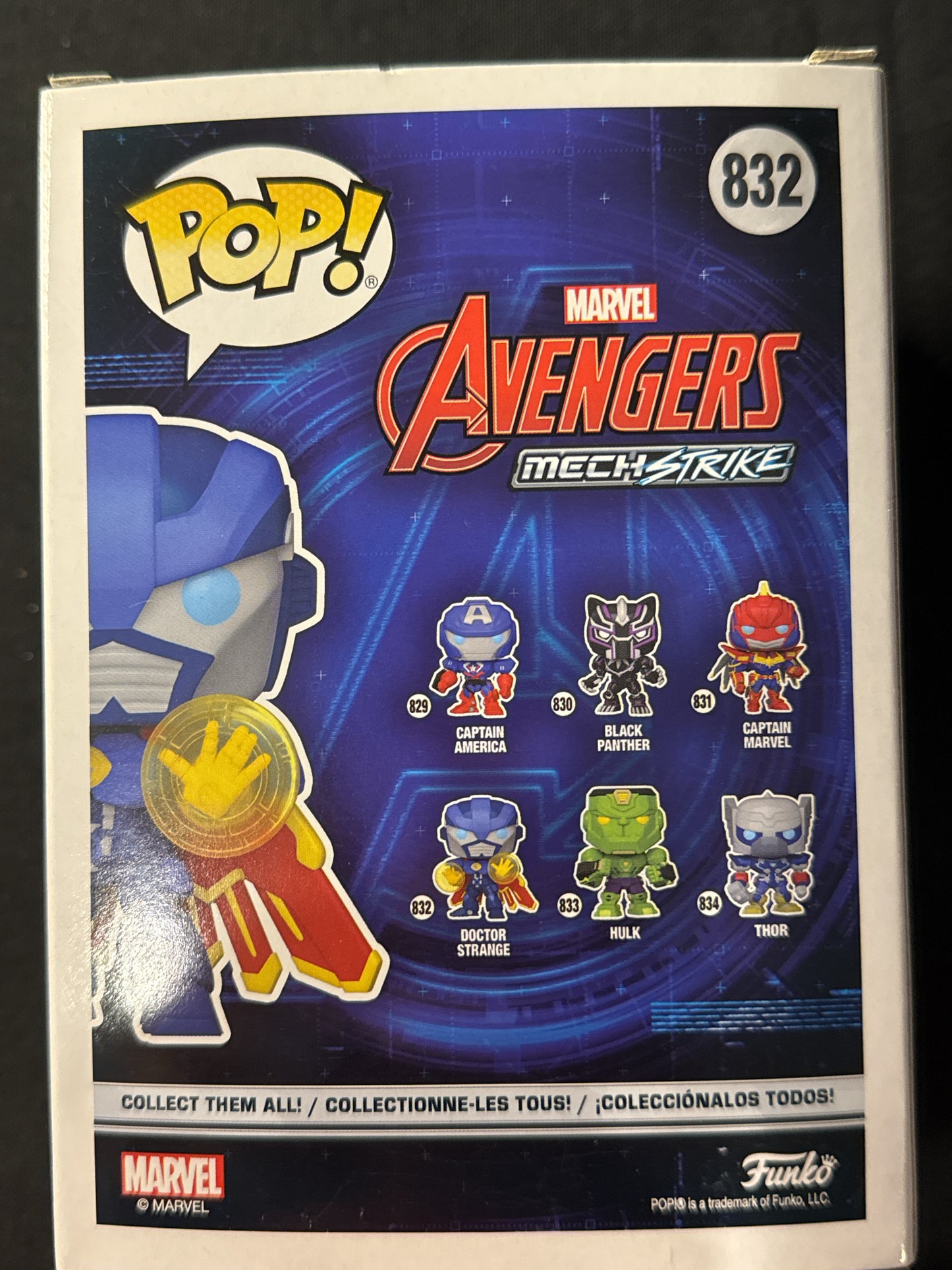 Funko Pop! Marvel Avengers Mech Strike Doctor Strange Bobble Head #832 New in Box