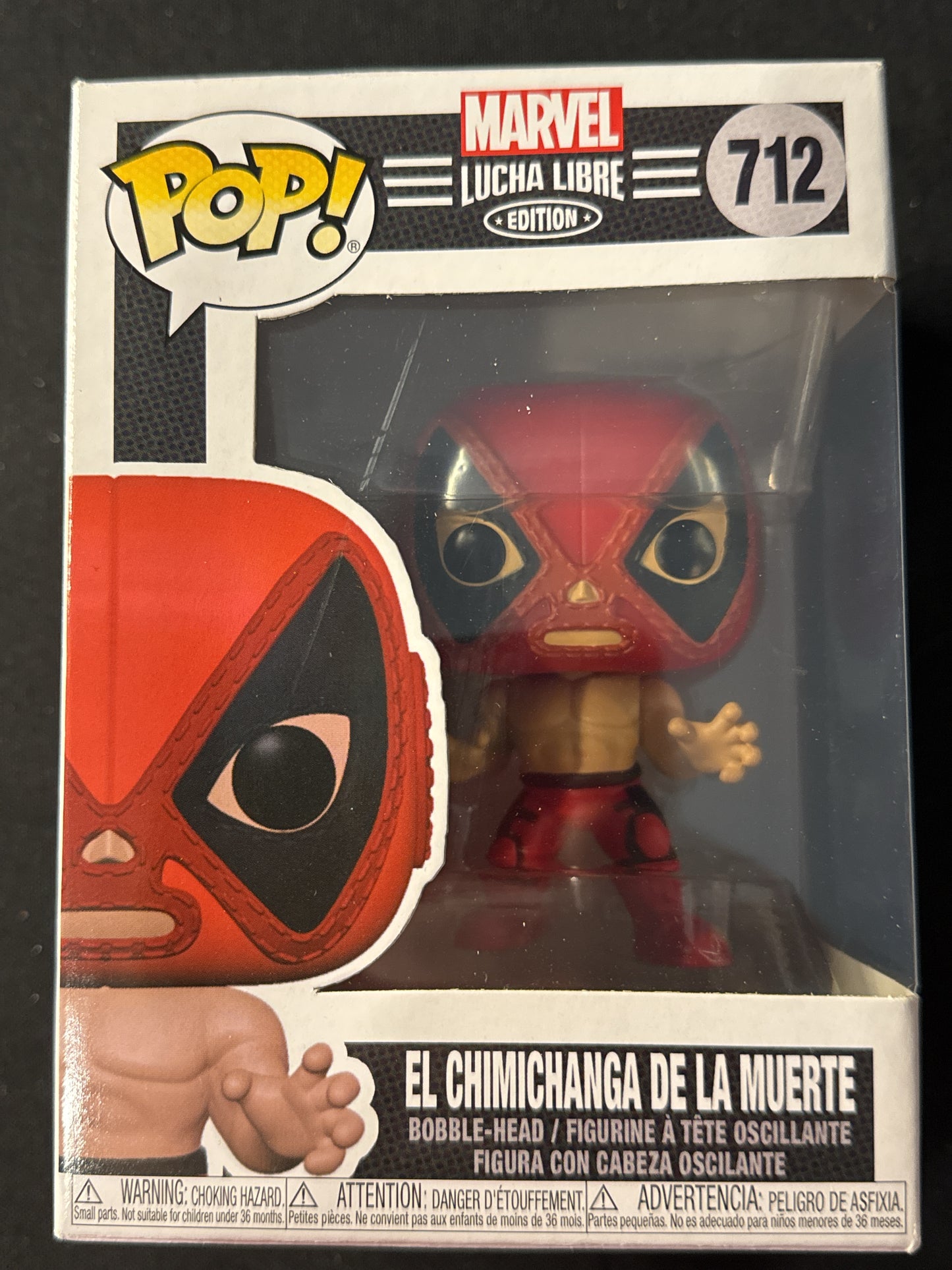 Funko Pop! Marvel Lucha Libre Edition El Chimichanga De La Muerte Bobble Head New in Box