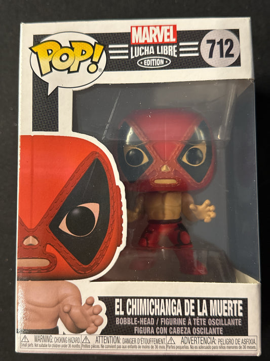 Funko Pop! Marvel Lucha Libre Edition El Chimichanga De La Muerte Bobble Head New in Box