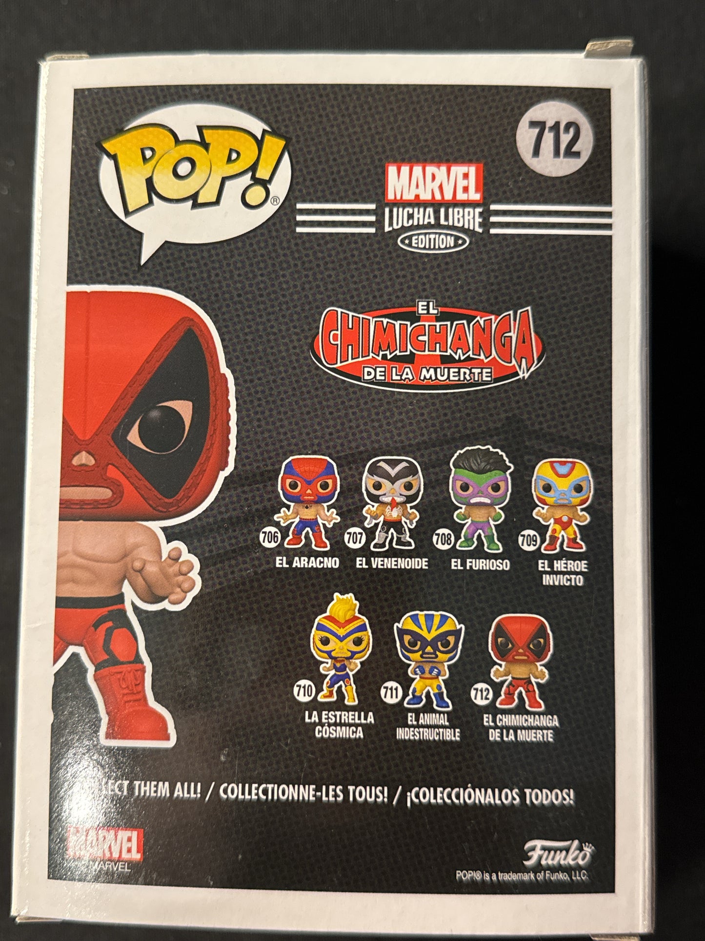Funko Pop! Marvel Lucha Libre Edition El Chimichanga De La Muerte Bobble Head New in Box