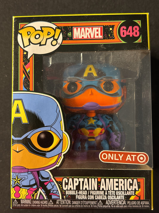 Funko Pop! Marvel Target Exclusive Captain America #648 Bobble Head New in Box