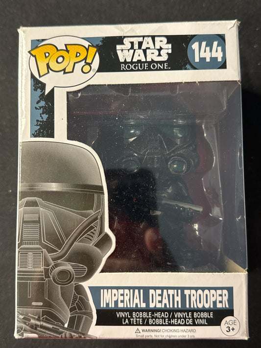Funko Pop! Star Wars Rogue One Imperial Death Trooper Bobble Head #144 New in Box