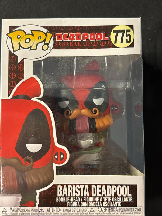 Funko Pop! Deadpool #775 Barista Deadpool Bobble Head New in Box
