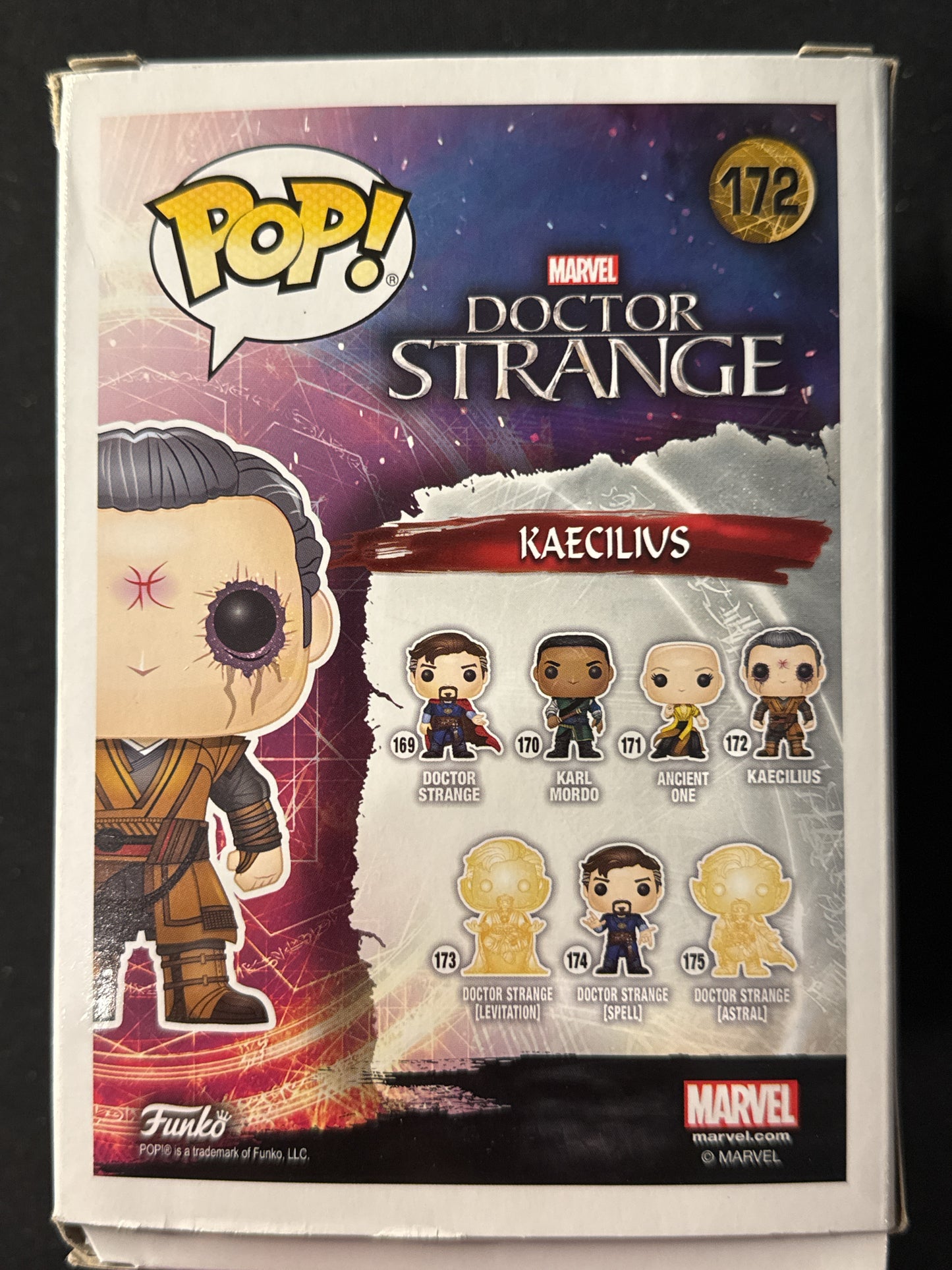 Funko Pop! Marvel Doctor Strange Kaecilius #172 Bobble Head New in Box