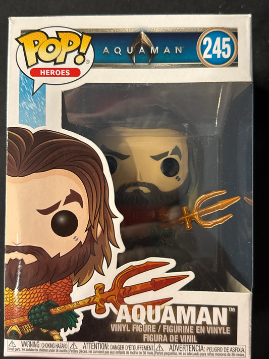 Funko Pop! Heroes Aquaman Vinyl Figure #245 New in Box