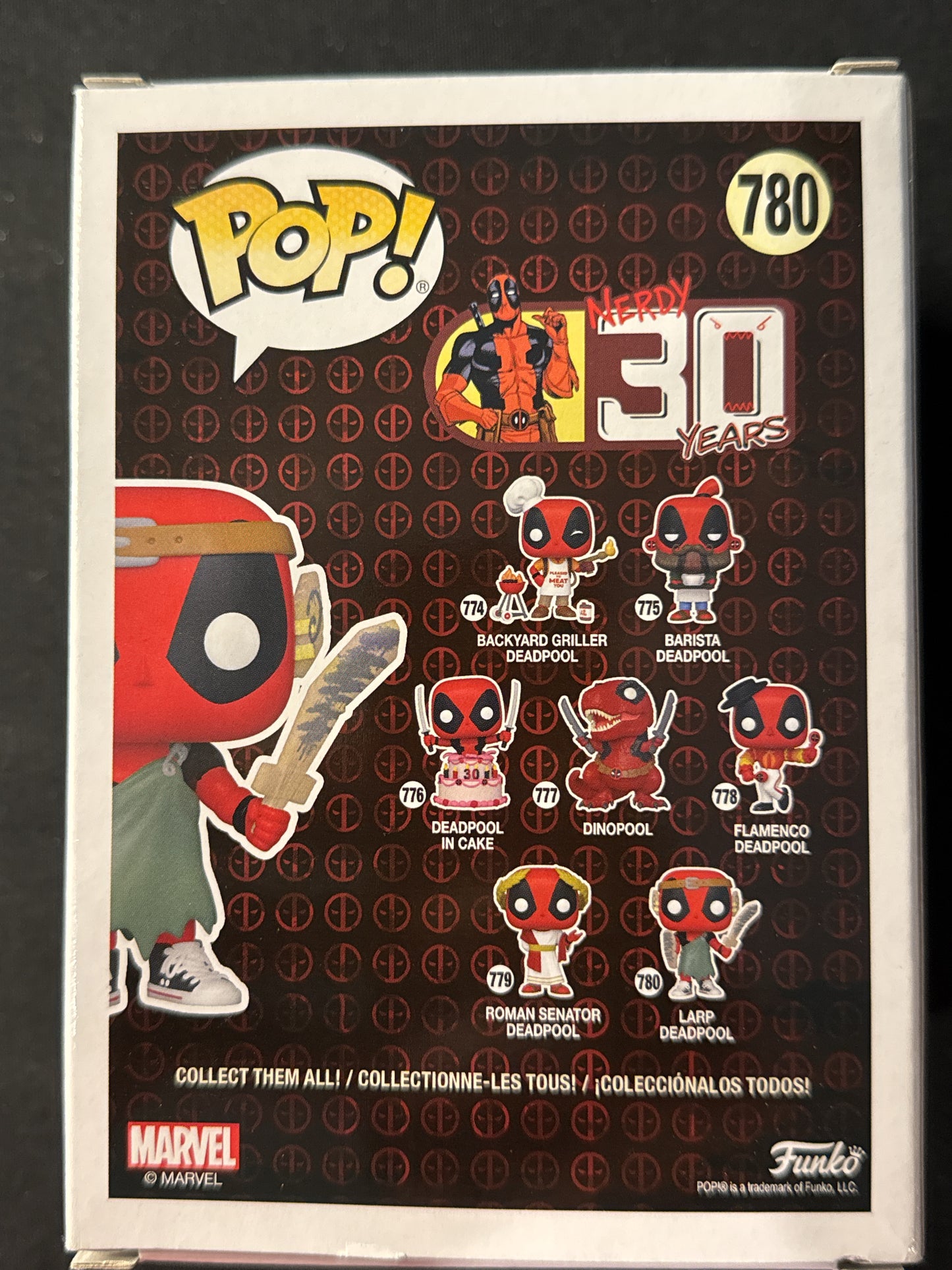 Funko Pop! Marvel Deadpool LARP Deadpool #780 Bobble Head New in Box