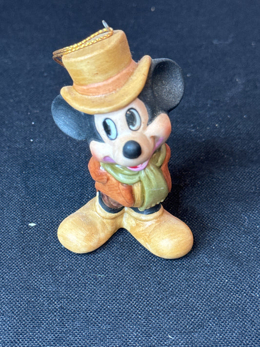 Vintage Mickey Mouse Disney Christmas Ornament Made in Japan 3" Tall