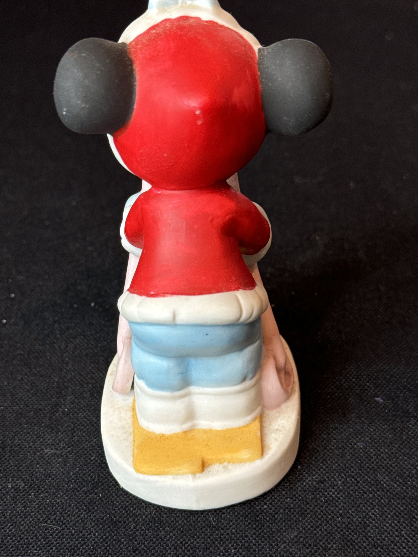 Minnie Mouse Disney Skiing Ceramic Figurine 4" Tall