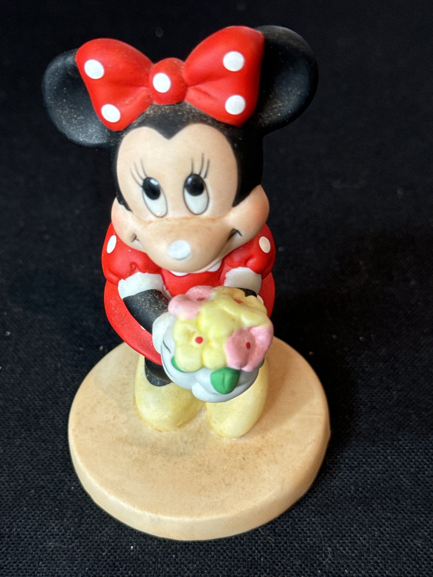 Minnie Mouse Ceramic Figurine Disney Sri Lanka 4" Tall