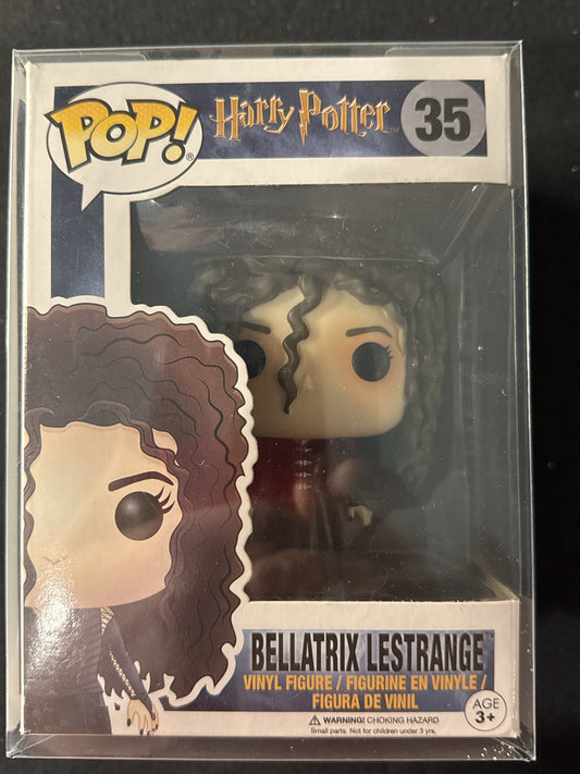 Funko Pop! Harry Potter Bellatrix Lestrange Vinyl Figure #35 New in Box w/ Soft Prot. Case
