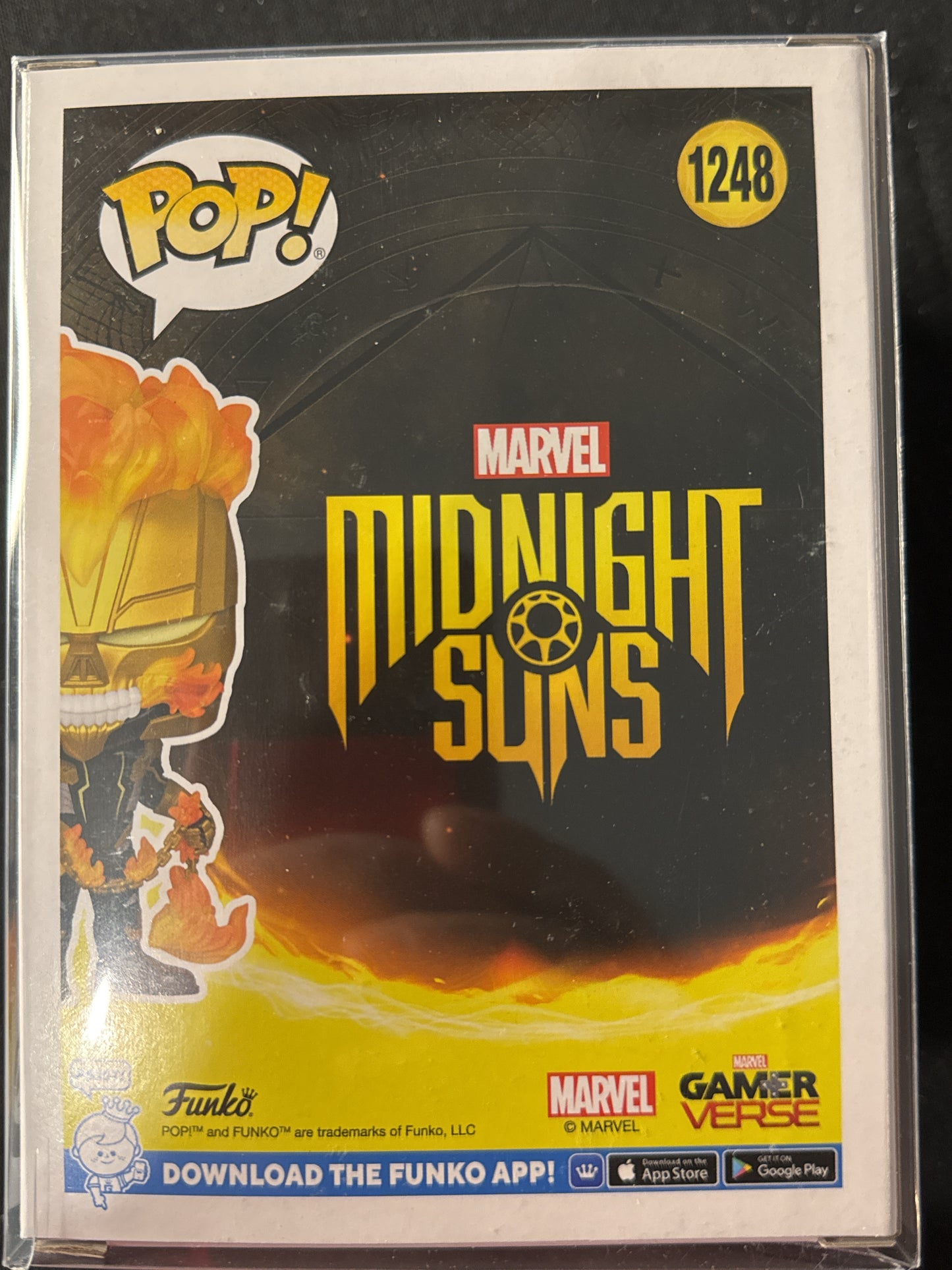 Funko Pop! Marvel Midnight Suns Ghost Rider Bobble Head LE New in Box w/ Soft Case