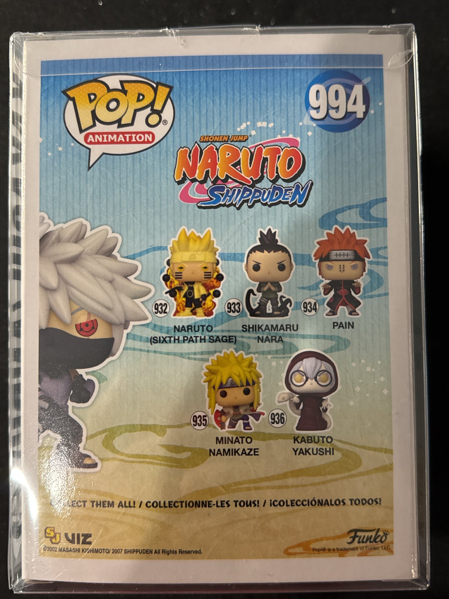Funko Pop! Naruto Shippuden Kakashi (Anbu) #994 Vinyl Figure New in Box w/ Soft Case
