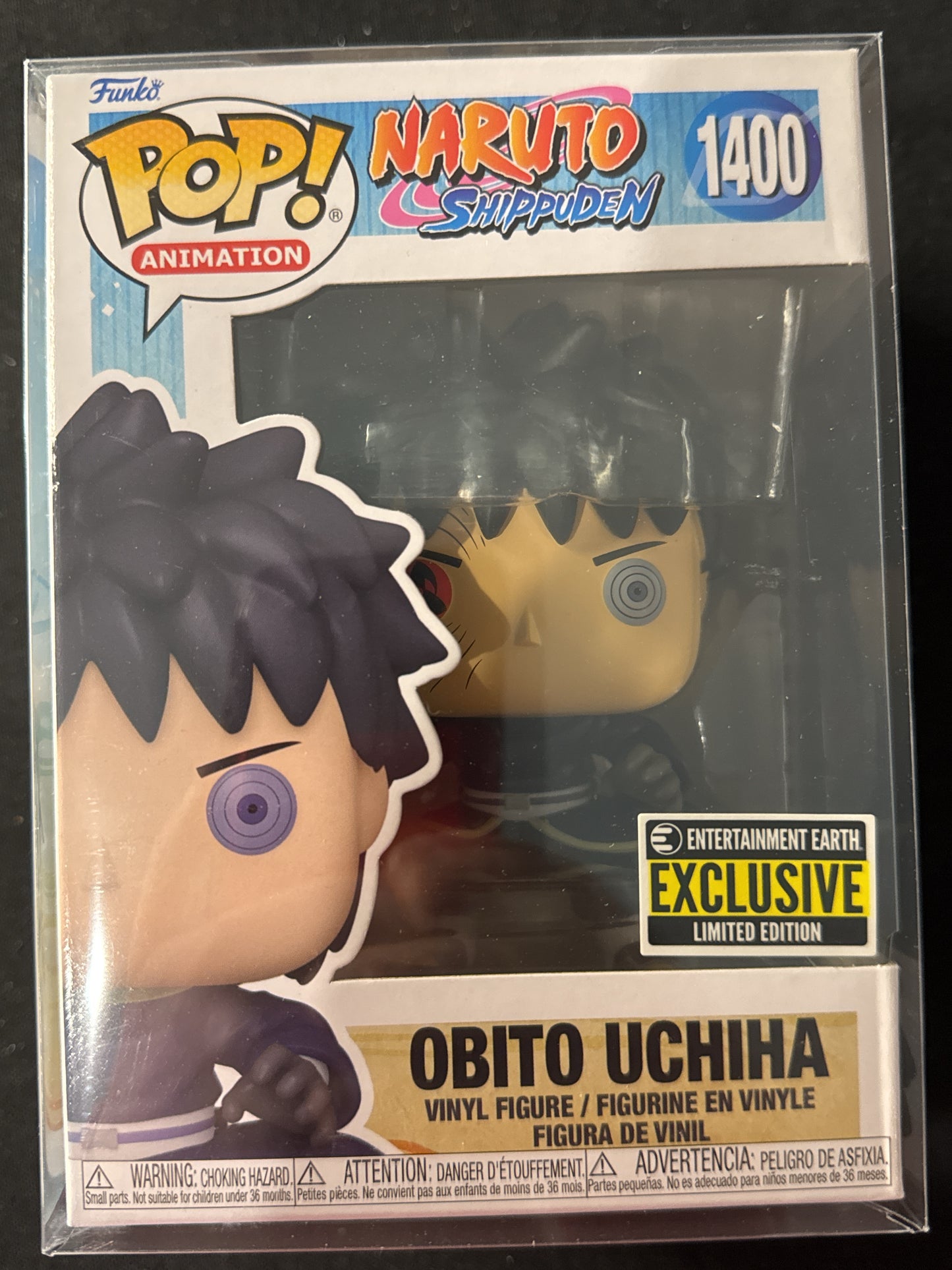Funko Pop! Naruto Shippuden #1400 Obito Uchiha Vinyl Figure New in Box w/ Soft Case