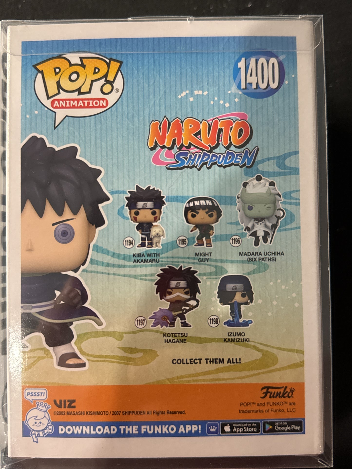 Funko Pop! Naruto Shippuden #1400 Obito Uchiha Vinyl Figure New in Box w/ Soft Case