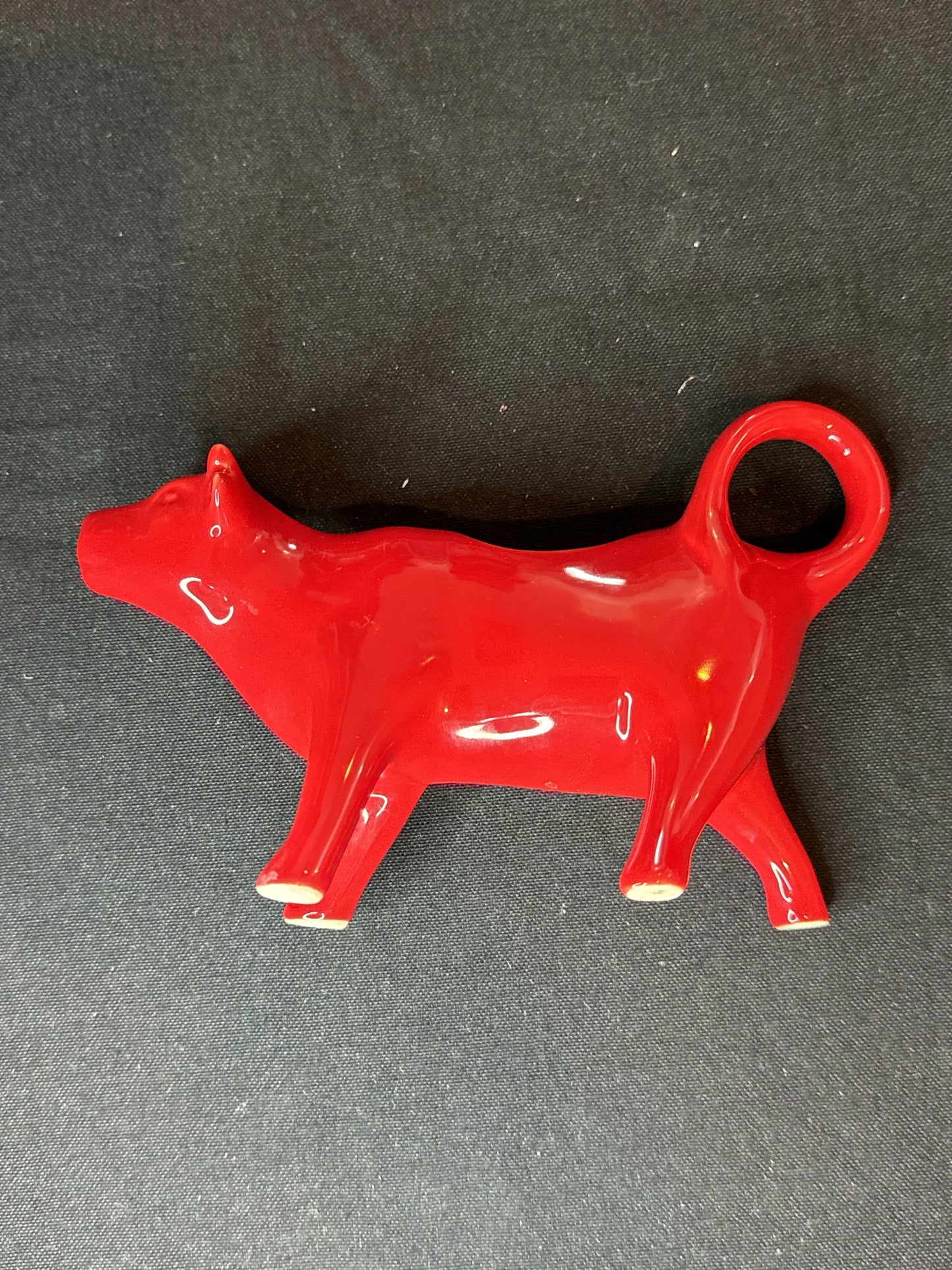 Pioneer Woman Red Cow Ceramic Creamer New 4.25" Tall 7" Long