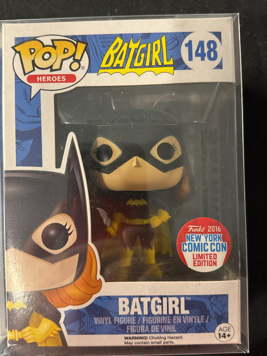 Funko Pop! Heroes BatGirl #148 Vinyl Figure NY Comic Con Limited Edition NIB w/ Soft Case