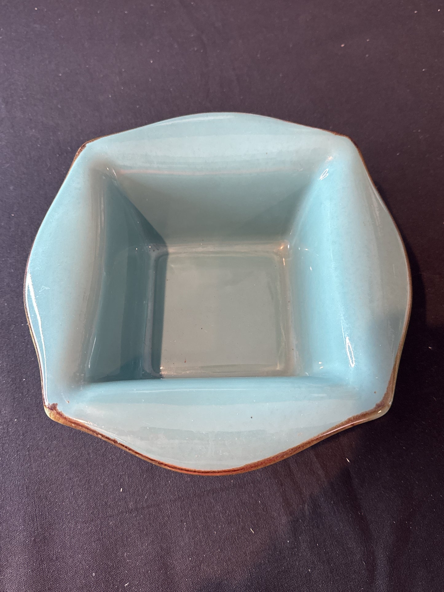 Southern Living At Home Tuscan Everyday Baker Square Baking Dish Turquoise Teal 9.5" Wide