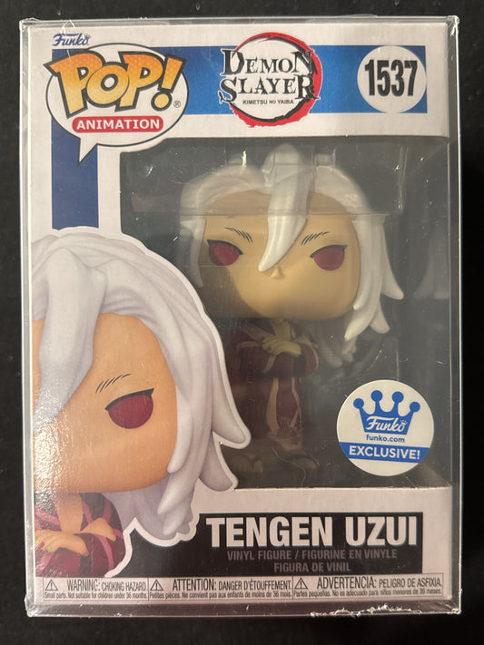 Funko Pop! Demon Slayer Tengen Uzui Vinyl Figure Funko Excl. #1537 New in Box w/ Soft Case