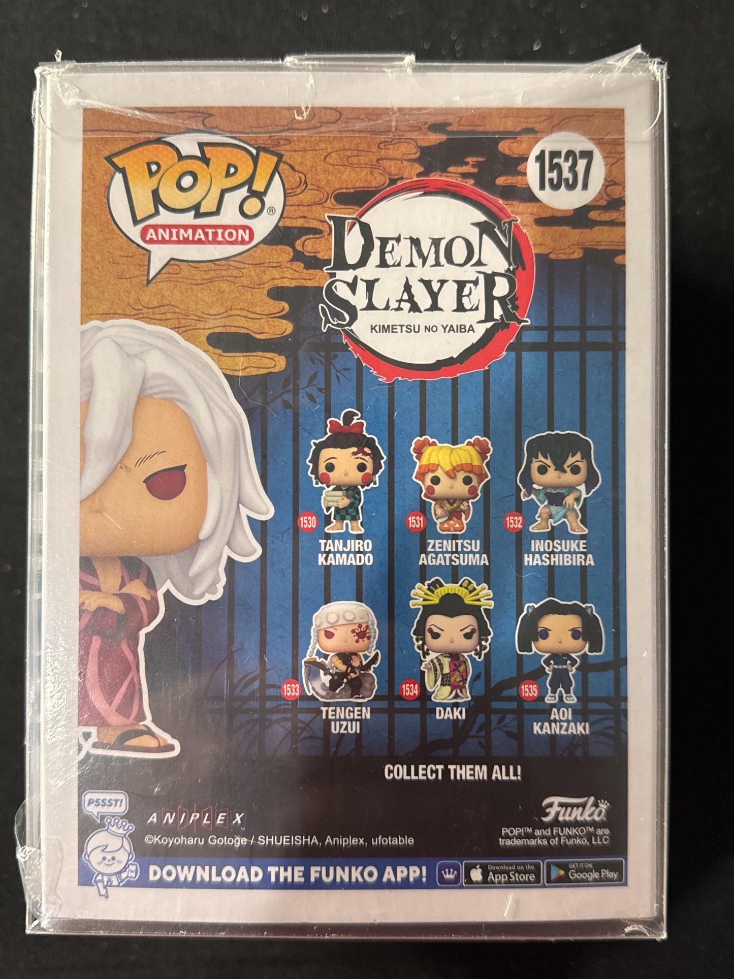 Funko Pop! Demon Slayer Tengen Uzui Vinyl Figure Funko Excl. #1537 New in Box w/ Soft Case