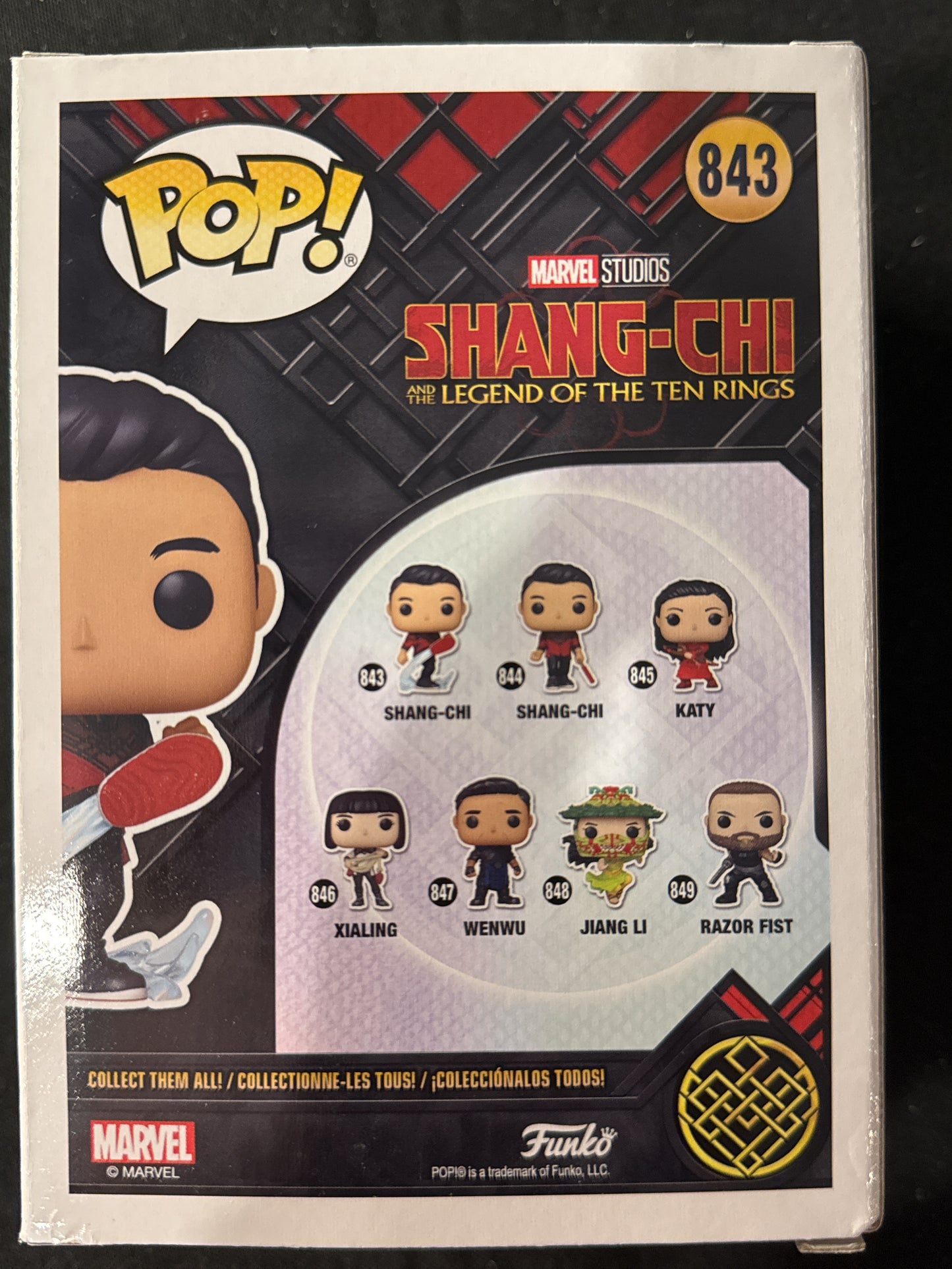 Funko Pop! Marvel Studios Shang-Chi Legend of the Ten Rings #843 New in Box Bobble Head