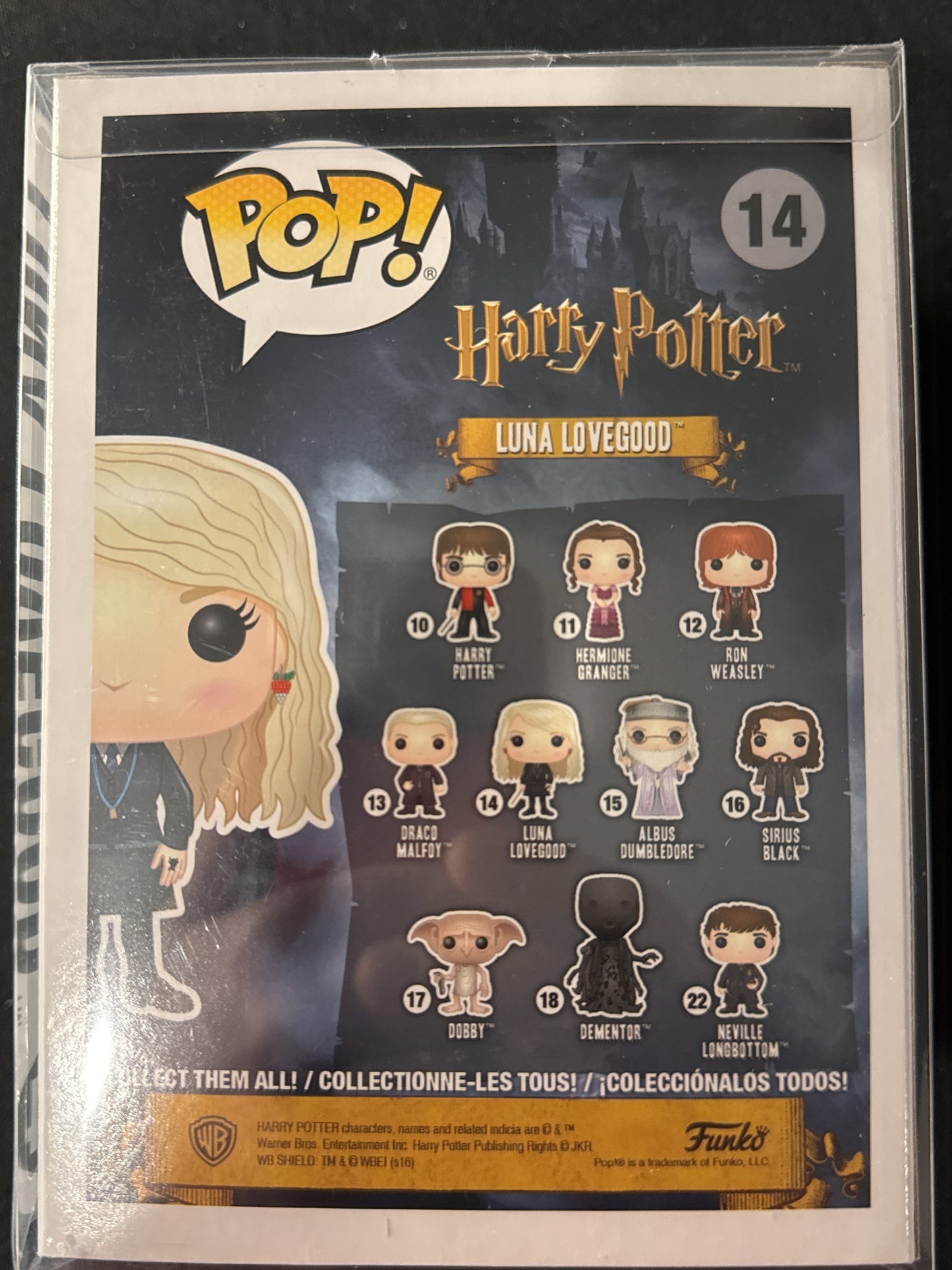 Funko Pop! Harry Potter Luna Lovegood #14 Vinyl Figure New in Box w/ Soft Case
