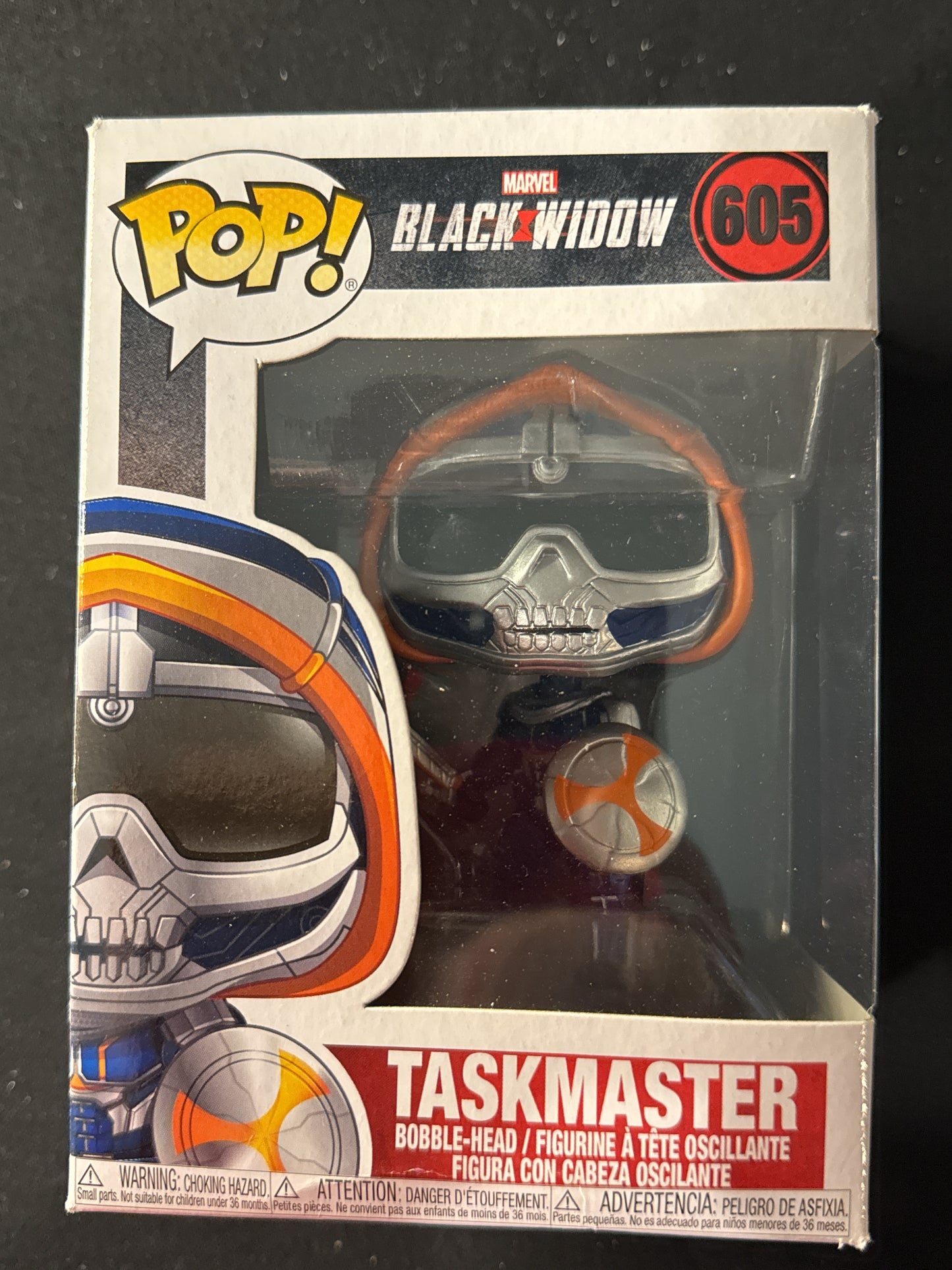 Funko Pop! Marvel Black Widow #605 Taskmaster Bobble Head New in Box