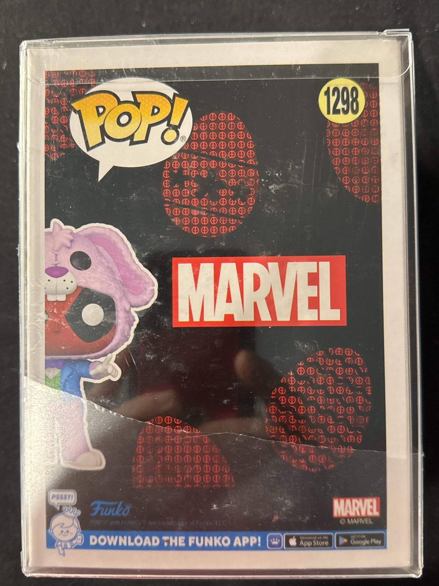 Funko Pop! Deadpool #1298 Deadpool Bunny Bobble Head GameStop Excl. NIB w/ Soft Case