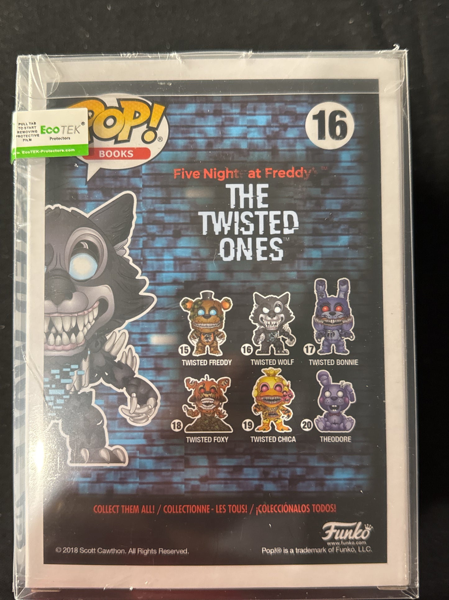 Funko Pop! Five Nights at Freddys The Twisted Ones #16  Twisted Wolf NIB w/ Soft Case